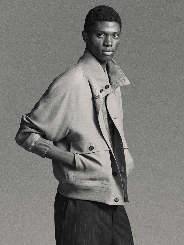 ピンストライプ ワイドレッグパンツ